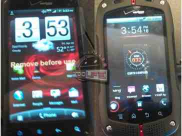 HTC DROID Incredible 2 demo units and retail packaging appear in Verizon store, Casio G'zOne Commando along for the ride