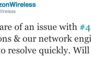 Verizon's 4G LTE network experiencing some problems