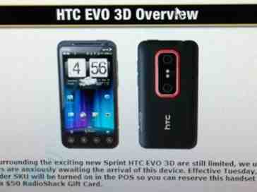 HTC EVO 3D pre-orders quietly kick off today at RadioShack