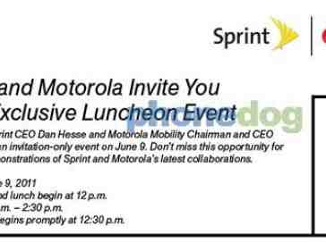 Sprint and Motorola teaming up for an event on June 9th