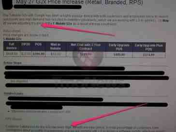 T-Mobile G2x to see a price increase as a result of inventory constraints?