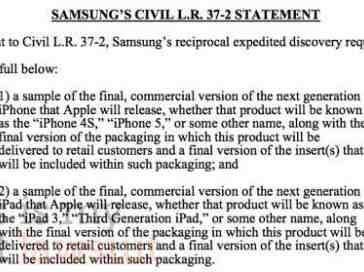 Samsung's lawyers demand access to the iPhone 5 and iPad 3
