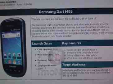 Samsung Dart making its way to T-Mobile on June 15th