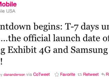 Samsung Exhibit 4G, Gravity Smart launch date confirmed by T-Mobile