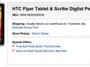 HTC Flyer now includes a free stylus at Best Buy