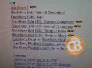 BlackBerry Bold 9930 training about to get underway at Verizon