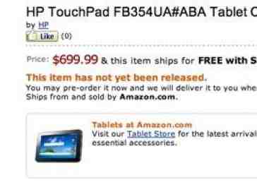 HP TouchPad 4G earns $700 pre-order price tag at Amazon