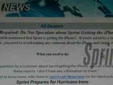 Sprint tells its employees not to comment on iPhone 5 rumors