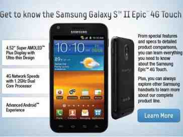 Samsung Galaxy S II Epic 4G Touch for Sprint leaks again, some spec details included [UPDATED]