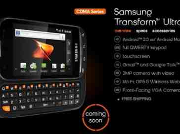 Samsung Transform Ultra sliding into Boost Mobile's lineup on October 7th for $229.99