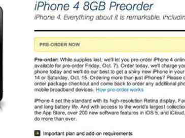 Sprint iPhone 4 now available for pre-order