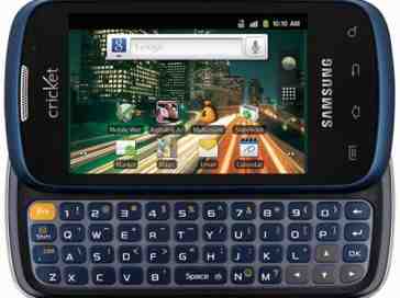 Samsung Transfix for Cricket packs Android 2.3 and a physical keyboard for $179.99