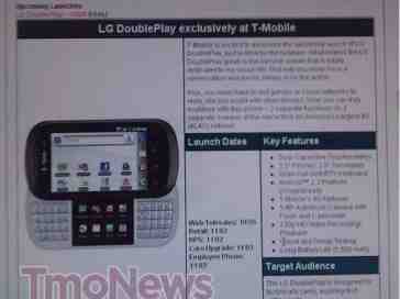 LG DoublePlay tipped to slide onto T-Mobile on November 2nd