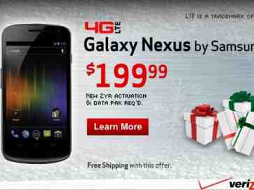 Verizon teases Galaxy Nexus with $199.99 price tag in holiday ad