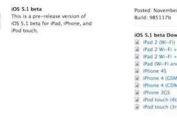 Apple releases iOS 5.1 beta to registered developers [UPDATED]