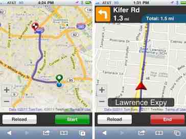 TeleNav announces free HTML5 browser-based turn-by-turn navigation service