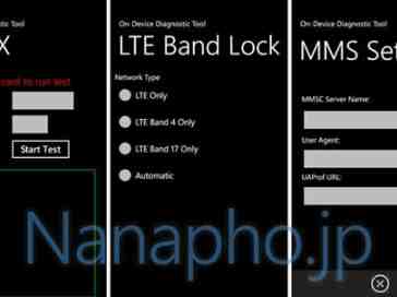 Nokia Windows Phone diagnostics app contains references to CDMA, AT&T LTE