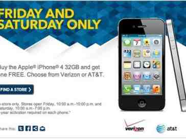 Best Buy offering second chance at 32GB iPhone 4 buy one, get one free deal