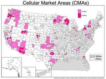 Map shows where T-Mobile is gaining spectrum from AT&T breakup fee