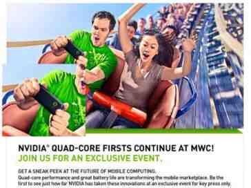 NVIDIA MWC press invite hints at quad-core smartphones