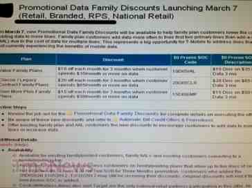 T-Mobile leak shows family data discount promo coming on March 7th