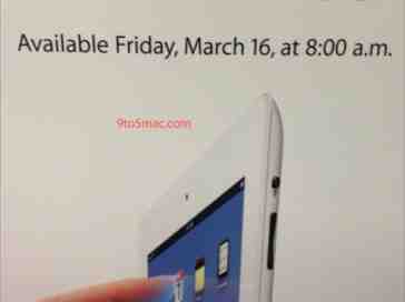 New iPad tipped to be going on sale at 8 a.m. on Friday, benchmark shows it has 1GB RAM