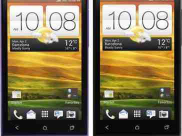HTC One V shown wearing purple and black in leaked renders