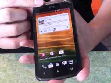 HTC One S loaded with T-Mobile software gets handled on camera