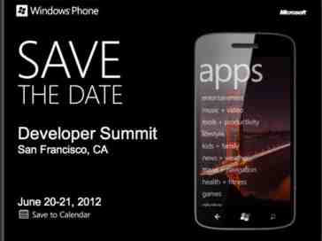 Microsoft hosting Windows Phone Developer Summit on June 20th and 21st