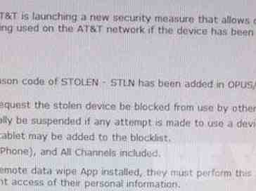 AT&T tipped to be introducing new service for blocking stolen devices next week