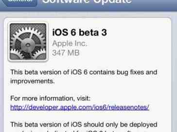 iOS 6 beta 3 begins rolling out to registered developers [UPDATED]