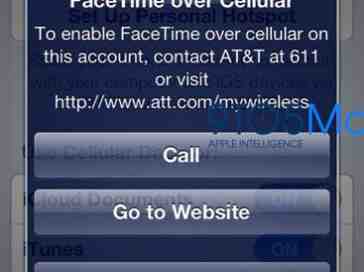 AT&T may charge for FaceTime over cellular use on iOS 6 [UPDATED]