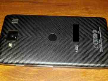 Motorola DROID RAZR HD shows off its front and rear for the camera