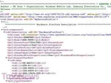 Samsung SGH-T899 user agent profile may hint at T-Mobile Windows Phone 8 device with 4G LTE