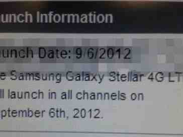 Samsung Galaxy Stellar scheduled to hit Verizon on September 6, leaked image shows
