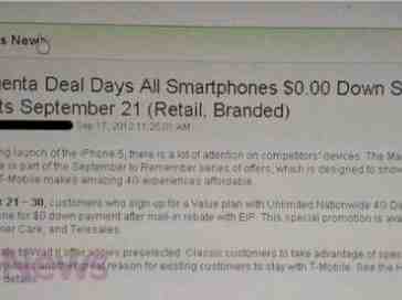 Details of T-Mobile's upcoming Magenta Deal Days sale leak out