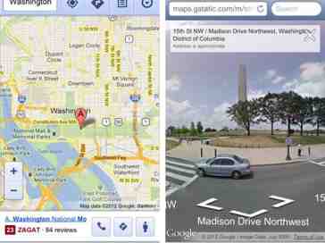 Street View added to Google Maps web app for iOS
