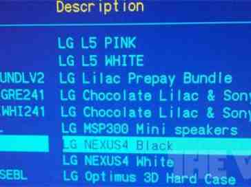 LG Nexus 4 listing pops up in Carphone Warehouse inventory system