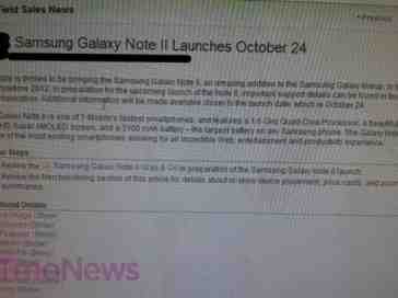 T-Mobile Samsung Galaxy Note II again tipped to be launching on Oct. 24, pricing details also rumored