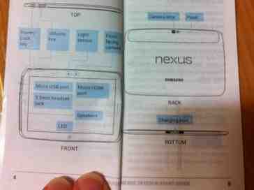 Samsung Nexus 10 guide pops up in leaked photos, shows basic look of the tablet