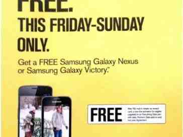 Sprint tipped to be planning Black Friday discounts on Samsung Galaxy Nexus, Galaxy Victory 4G LTE and Galaxy S III