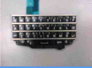 BlackBerry 10 N-Series keyboard caught in blurry photo
