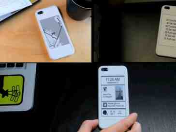 The popSLATE case gives your iPhone a secondary E Ink display
