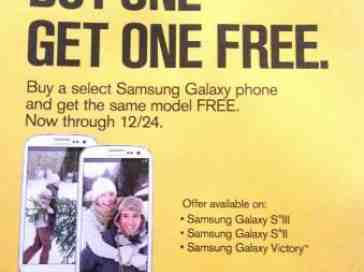 Sprint tipped to be planning buy one, get one promotion on three Samsung handsets