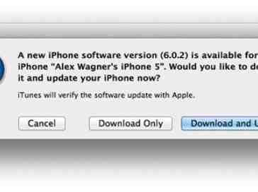 Apple pushes out iOS 6.0.2 update [UPDATED]