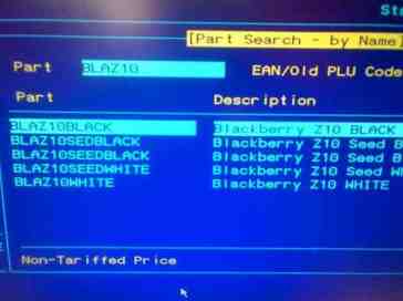 BlackBerry 10 leaks continue with Z10 inventory entry, purported photo of N-Series rear
