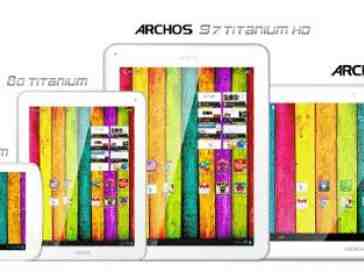 Archos makes Titanium line of Android tablets official, two Platinum models also shown off