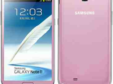 Samsung Galaxy Note II given new pink paint job, expected to hit Taiwan later this month