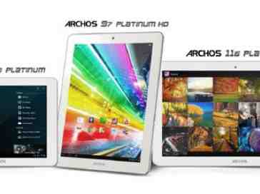 Archos makes Platinum line of Android tablets official, 11.6-inch model included
