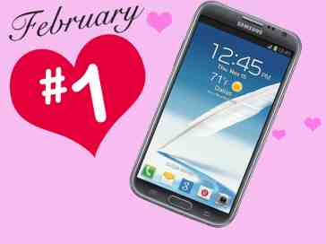 The Samsung Galaxy Note II is #1 for February 2013